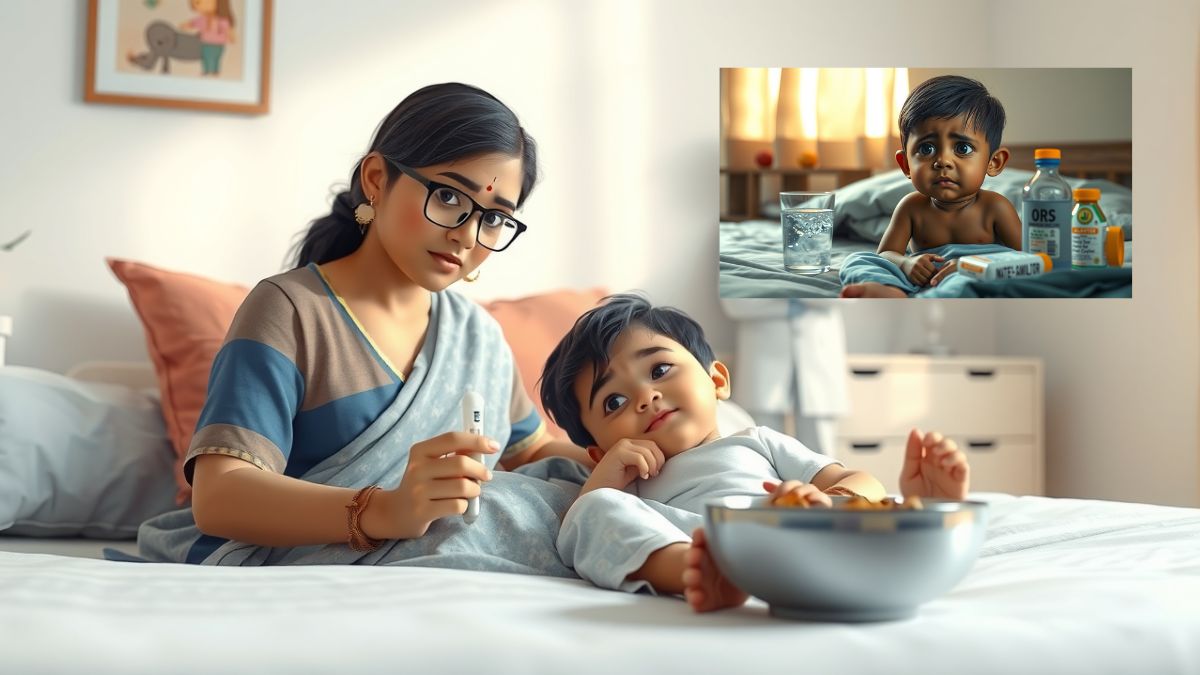 भारत में यह समस्या क्यों ज़्यादा देखने को मिलती है - बच्चों में तेज बुखार और उल्टी दस्त