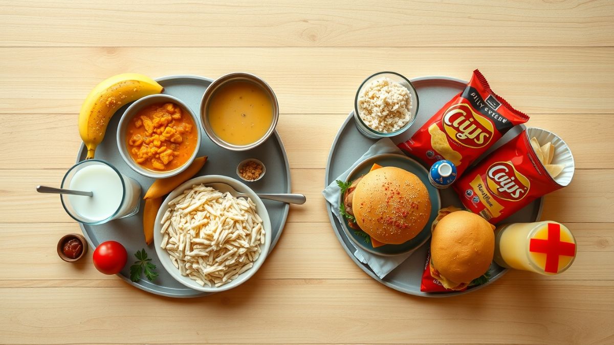 जंक फूड बच्चों के लिए - बीमारी में बच्चों को क्या खिलाएं।